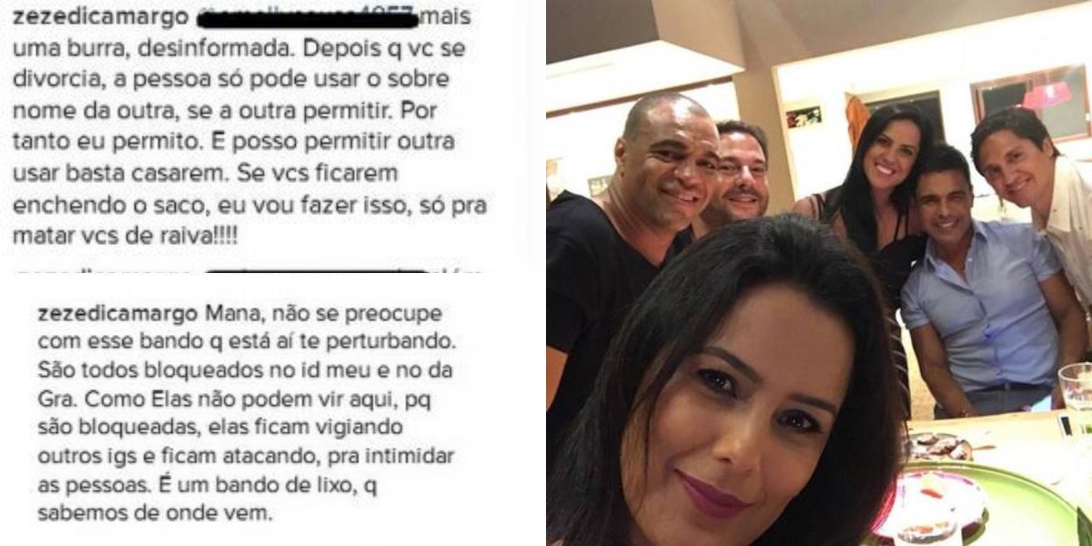 Zezé xingou internautas de "bando de lixo" (Foto: Reprodução/Instagram)