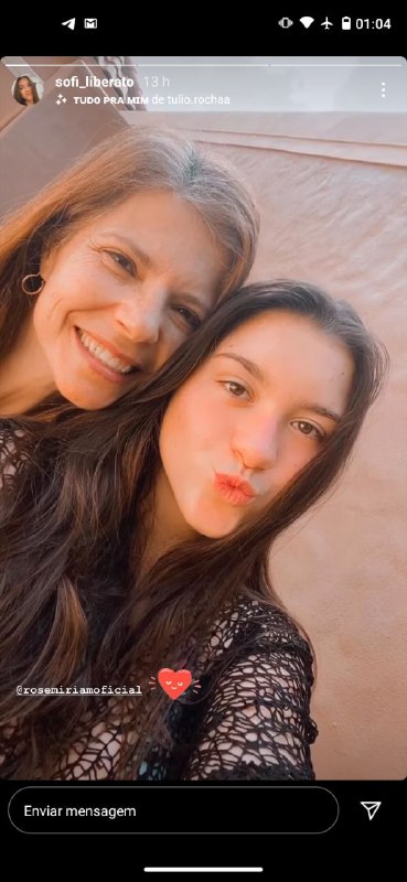 Rose Miriam com Sofia, sua filha (Foto: Reprodução/ Instagram)