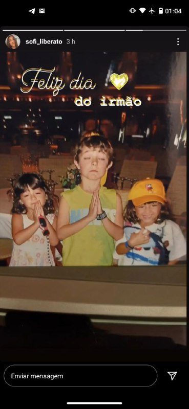 Os filhos de Gugu Liberato celebraram o Dia do Irmão (Foto: Reprodução/ Instagram)