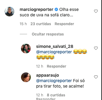 Ana Paula em comentário no Instagram (Foto: Reprodução)