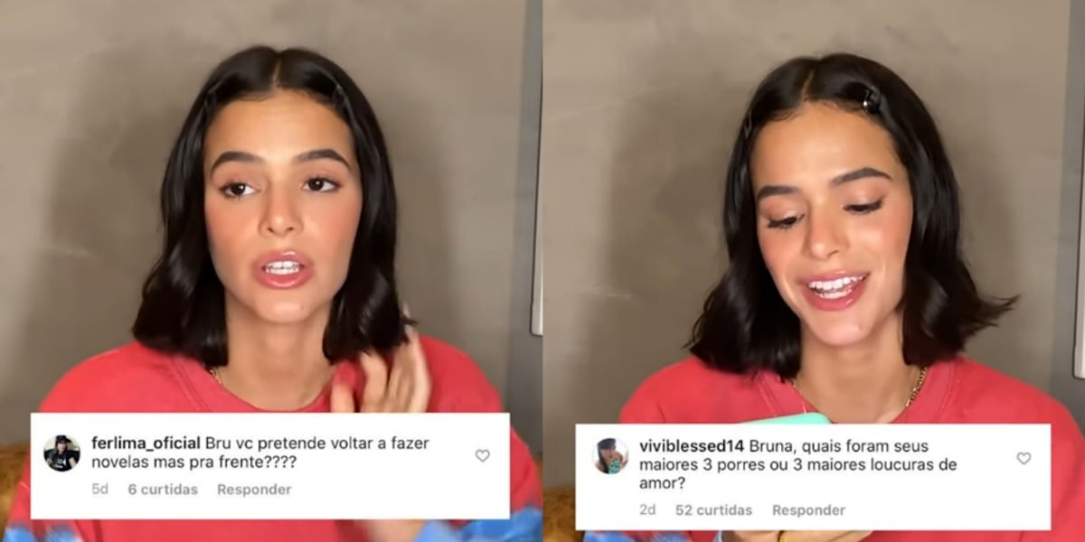 Bruna Marquezine responde perguntas para o canal de Giovanna Ewbank (Foto: Reprodução/YouTuber)