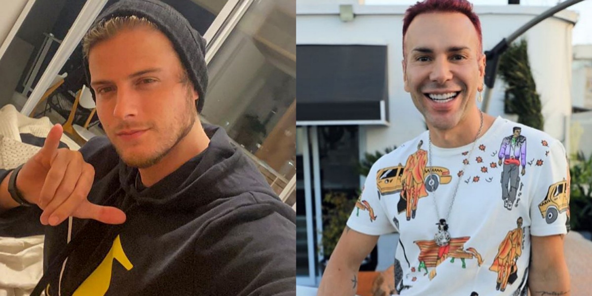 Ex-BBB Daniel Lenhardt aparece aos beijos com youtuber Matheus Mazzafera (Foto: Reprodução/Instagram)