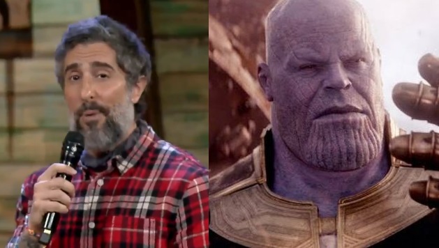 Marcos Mion citou Thanos em A Fazenda (Foto: Reprodução)