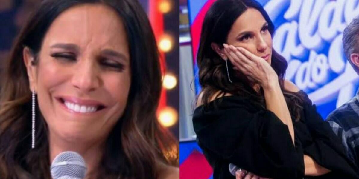 Ivete  em transmissão ao vivo. Cantora conta bastidores de live durante o Caldeirão do Huck (Foto: Reprodução)