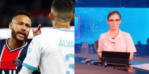 Neymar virou notícia no Jornal Nacional e surpreendeu Renata Vasconcellos (Foto: Reprodução)