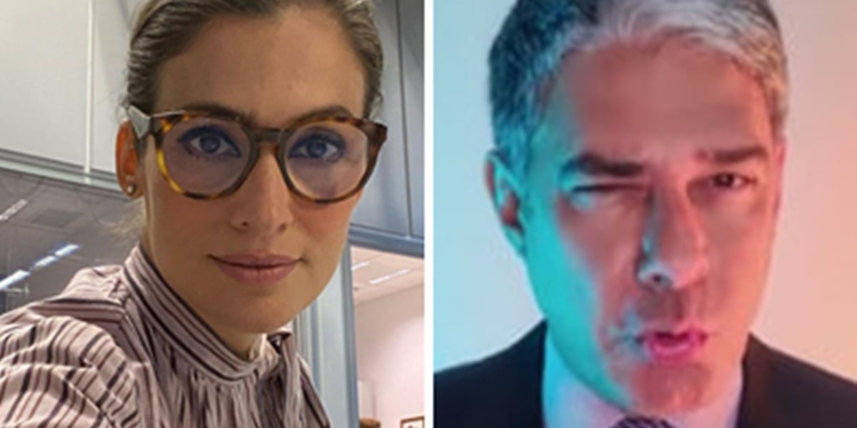 Renata Vasconcellos e William Bonner vivem intimidade de amigos nos bastidores do Jornal Nacional (Foto: Montagem/TV Foco)