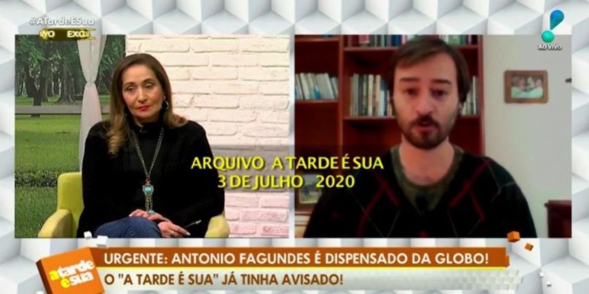 "A Tarde é Sua" já havia revelado demissão de Antônio Fagundes (Foto: Reprodução/RedeTV!)