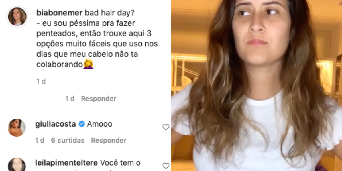 Bia Bonemer recebeu recado de Giulia Costa, filha de Flávia Alessandra (Foto: Reprodução/Instagram)