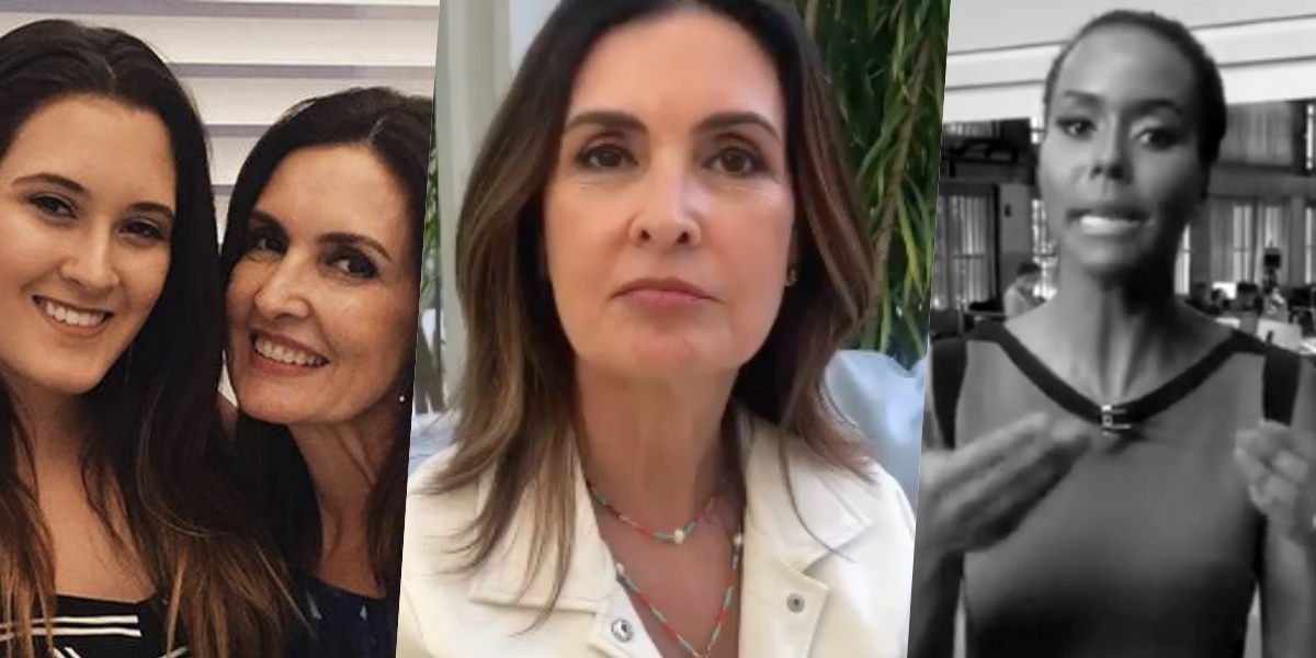 Fátima Bernardes, Bia Bonemer e Maju Coutinho (Foto: reprodução)