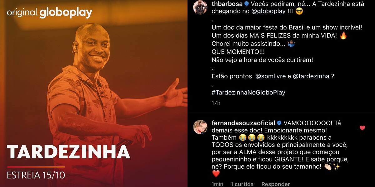 Fernanda Souza se declarou para Thiaguinho (Foto: reprodução)