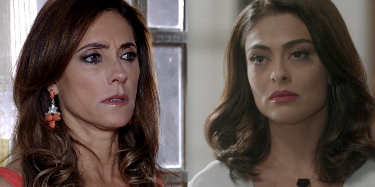 Christiane Torloni (Tereza Cristina) em Fina Estampa e Juliana Paes (Carolina) em Totalmente Demais; novelas bateram recorde de audiência (Foto: Reprodução/Globo)