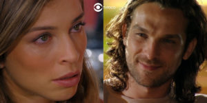 Ester fica enojada com seu marido Alberto em Flor do Caribe (Foto: Reprodução/Globo/Montagem/TV Foco)