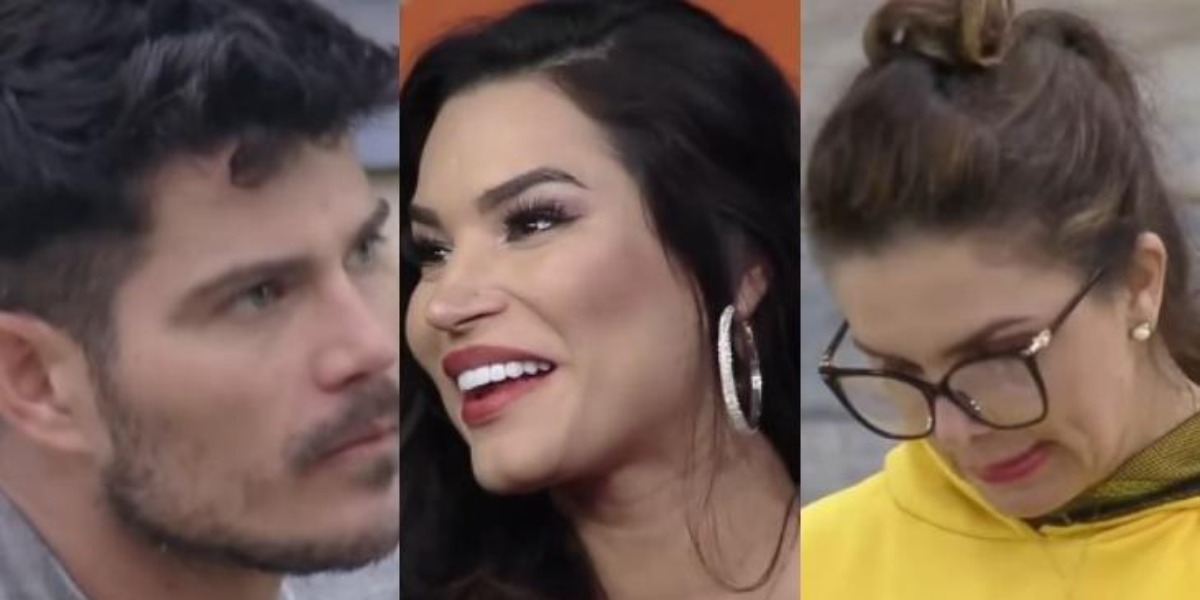 JP Gadêlha, Raissa Barbosa e Luiza Ambiel debatem sobre as brincadeiras dos peões de A Fazenda 12 (Foto: Reprodução)