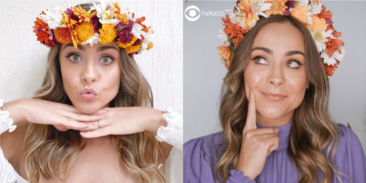 Juliana Silveira está nas nuvens com a volta de Floribella (Foto: Montagem/TV Foco/Reprodução/Instagram)