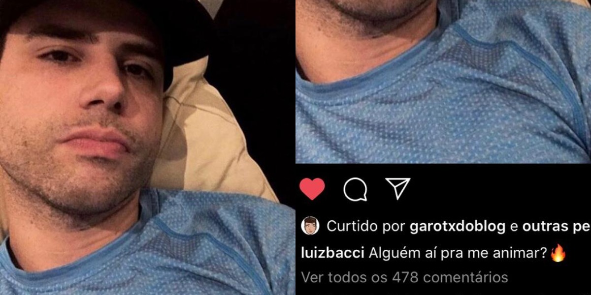 Luiz Bacci provocou os fãs em post nas redes sociais (Foto: Reprodução/Instagram)