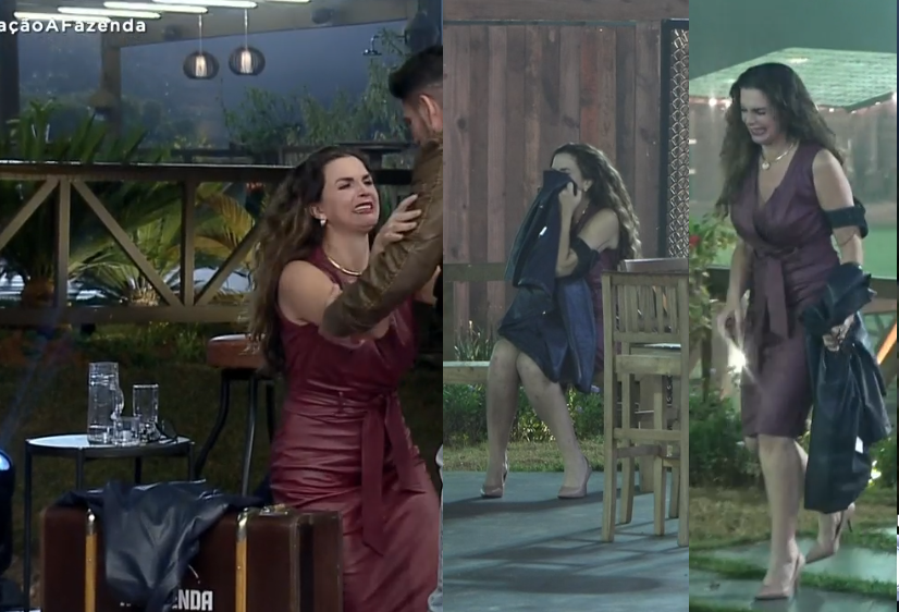 Luiza vence, não acredita, e passa mal no caminho de volta no reality show da Record (Foto: Reprodução) A Fazenda