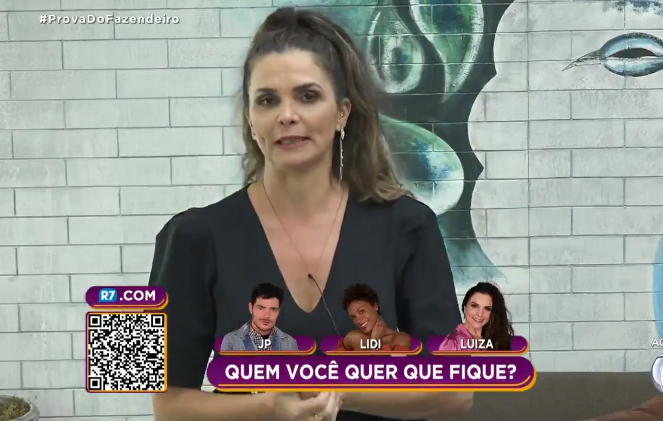 Luiza Ambiel discursou no reality show da Record TV (Foto: Reprodução) A Fazenda