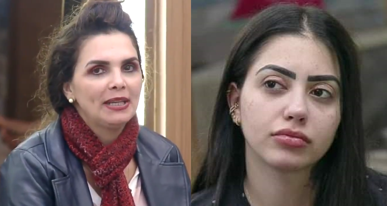 Luiza Ambiel diz que Mirella tá parecendo a Minnie travesti no reality (Foto: Reprodução) A Fazenda