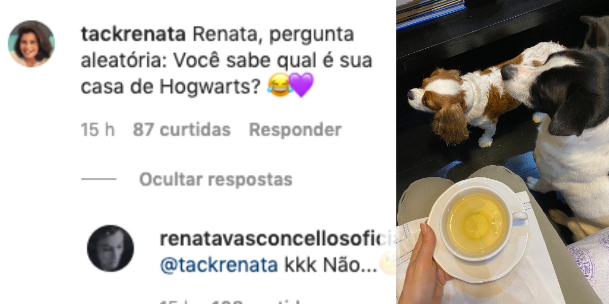 Renata Vasconcellos recebeu pergunta de fã (Foto: Reprodução/Instagram)