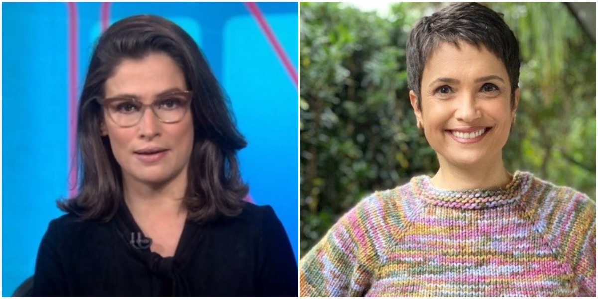 As apresentadoras da Globo Renata Vasconcellos e Sandra Annenberg (Reprodução)