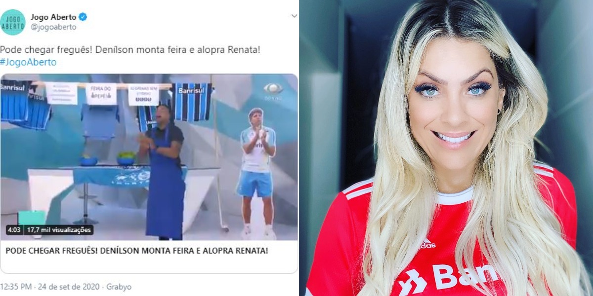 Renata Fan apresenta o "Jogo Aberto" (Foto: Reprodução/Twitter/Instagram)