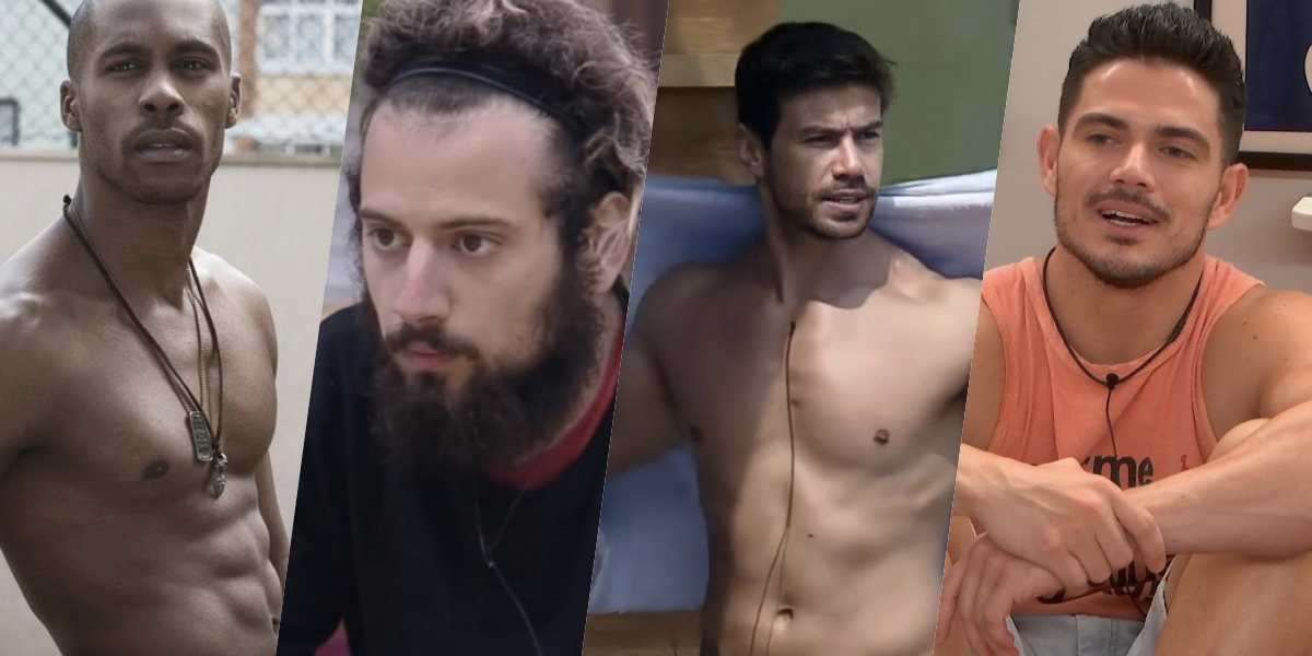 A Fazenda 12: Mariano, JP, Cartolouco e Rodrigo já mostraram demais dentro do reality show (Foto: reprodução/Record)