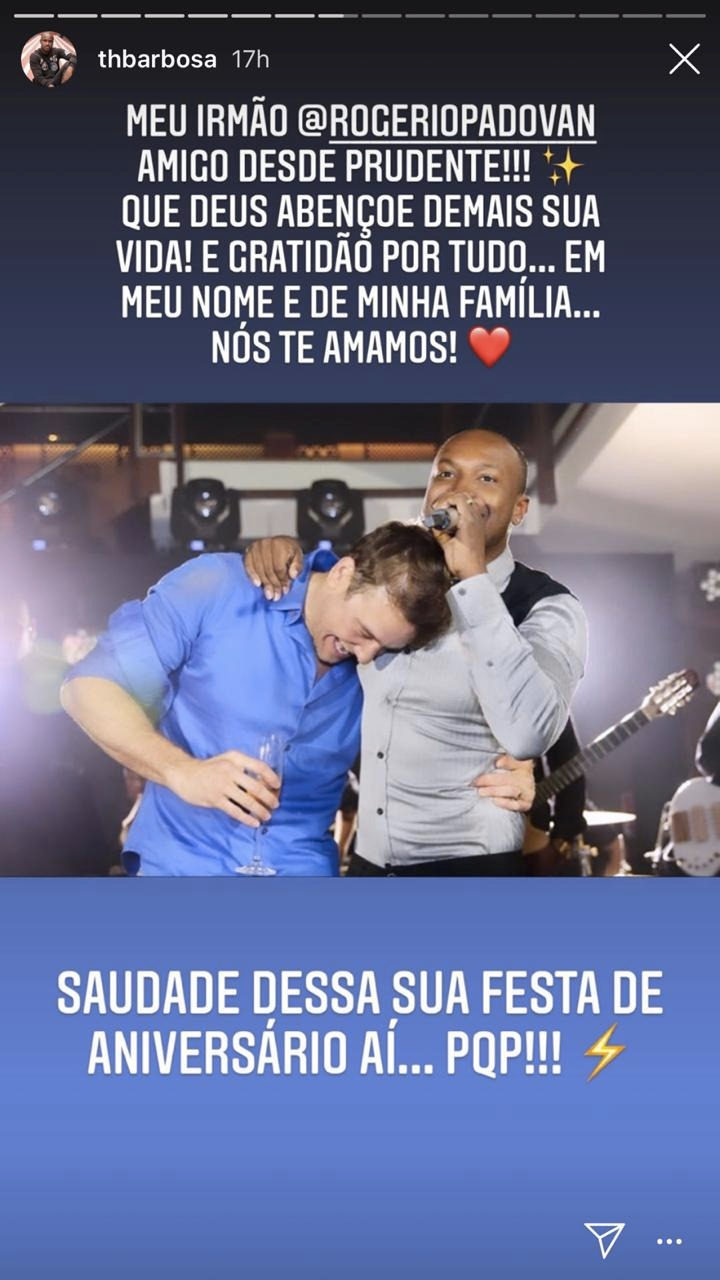 Thiaguinho se declarou para um rapaz (Foto: reprodução/Instagram)