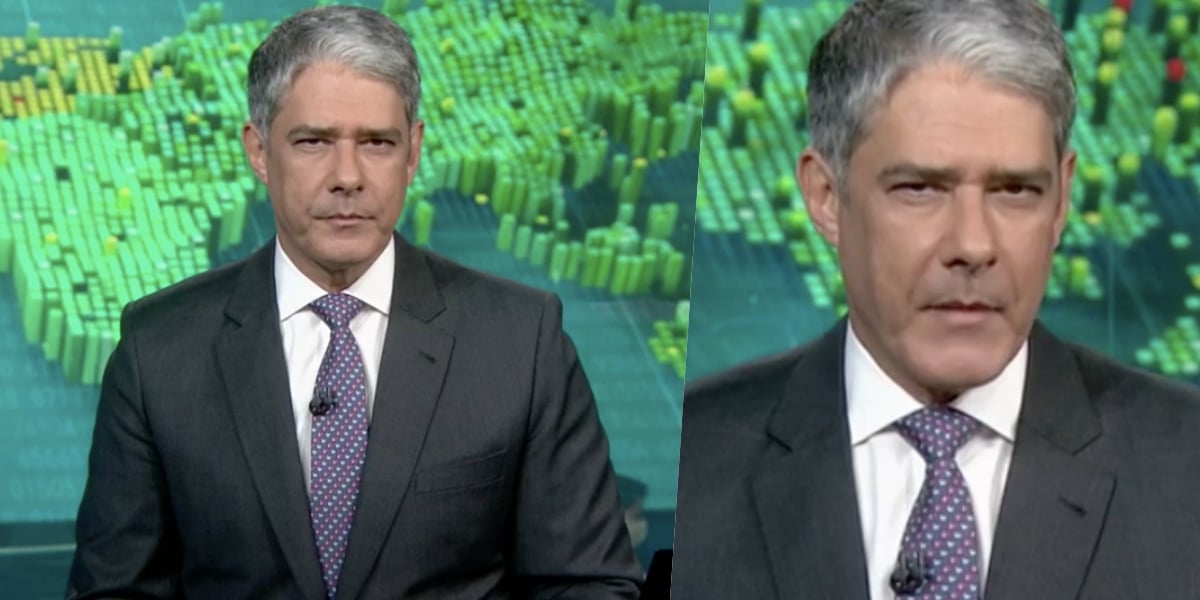 William Bonner no comando do 'Jornal Nacional' (Foto: reprodução/Globo)