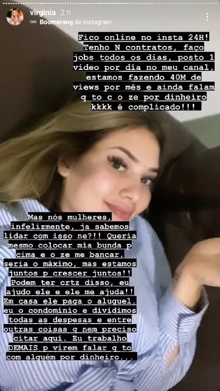 Virgínia e Zé Felipe esperam um filho e estão sendo criticados (Foto: Reprodução/ Instagram)