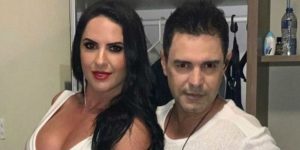 Graciele Barbosa e Zezé com cachorro  (Foto: Reprodução)