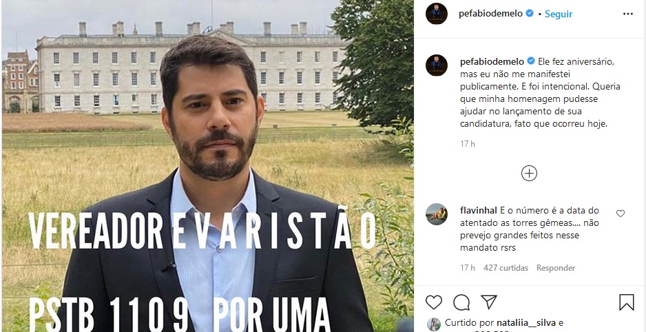 Publicação de Padre Fábio de Melo (Foto: Reprodução)