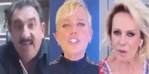 Xuxa, Ana Maria e Ratinho em vídeo contra piada de Sikêra Jr. (Foto: Reprodução / Instagram)