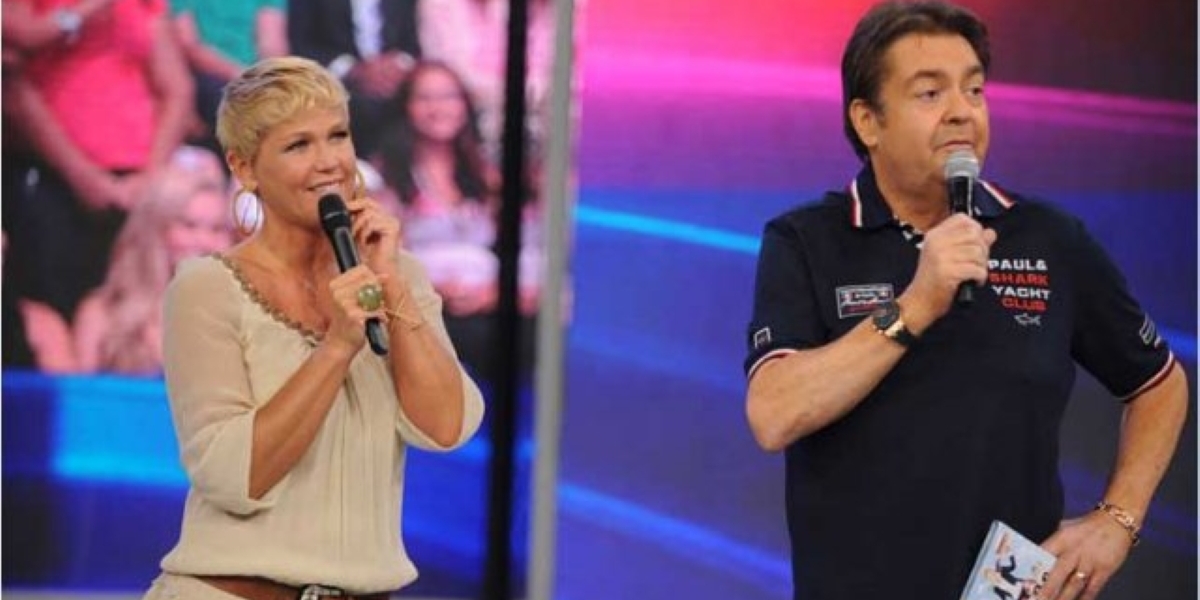 Xuxa e Faustão na Globo (Foto: Reprodução)