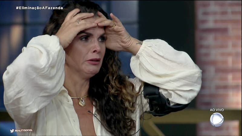 Luiza Ambiel está oficialmente eliminada da Fazenda 12 e fez programa bate recorde (Foto reprodução)