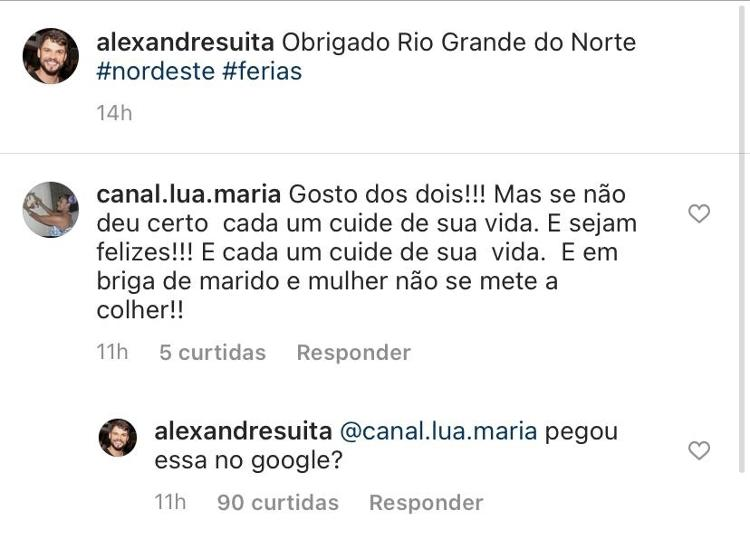 Alexandre, irmão de Andressa Suita, alfinetou Gusttavo Lima (Foto: reprodução/Instagram)