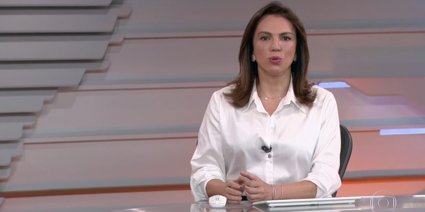 Ana Paula Araújo durante o 'Bom Dia Brasil' (Foto: reprodução/Globo)