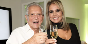 Carlos Alberto e a esposa Renata Domingues (Foto: reprodução)