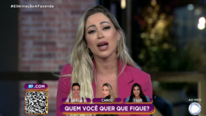 Carol Narizinho foi eliminada em A Fazenda 12 (Foto: Reprodução/ Record TV)