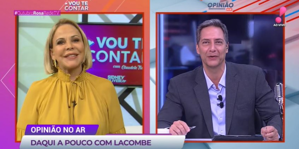 Claudete Troiano, do "Vou Te Contar", e Lacombe, do "Opinião no Ar", afundaram audiência (Foto: Reprodução/RedeTV!)