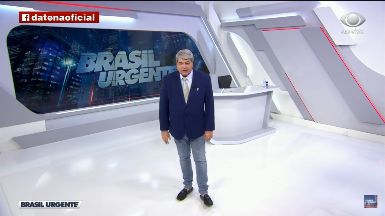 O apresentador Datena, que apresenta o Brasil Urgente na Band (Foto: Divulgação)