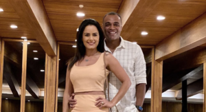 Denilson e sua esposa, Luciele di Camargo (Foto: reprodução)