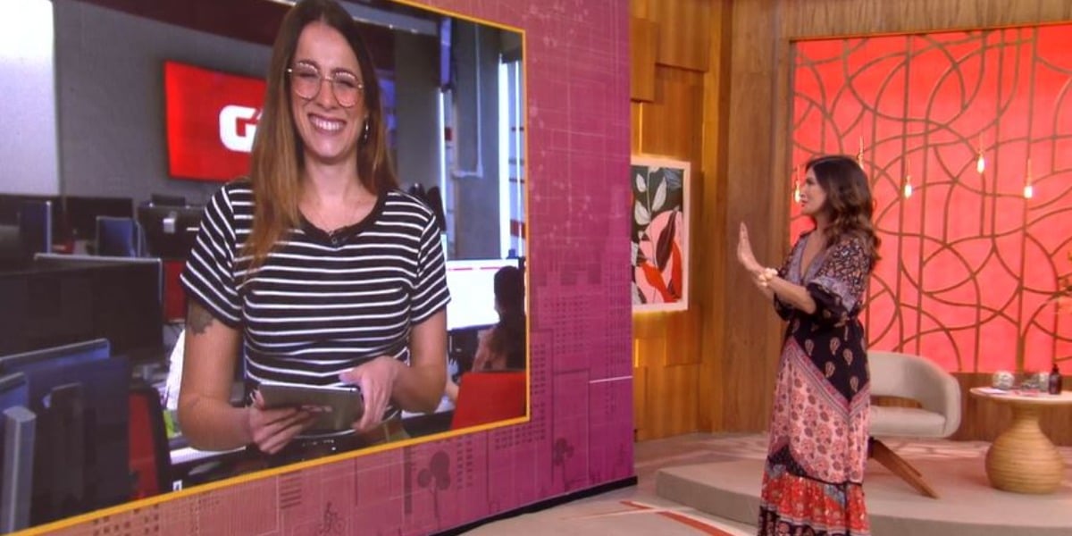 Fátima Bernardes no "Encontro" de hoje (Foto: Reprodução/TV Globo)