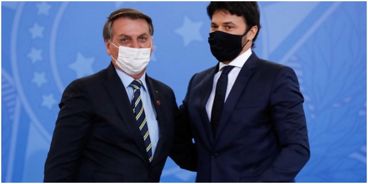 O marido de Patrícia Abravanel com o presidente Jair Bolsonaro - Foto: Reprodução