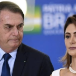 Michelle Bolsonaro foi exposta em um escândalo com o presidente (Foto: reprodução)