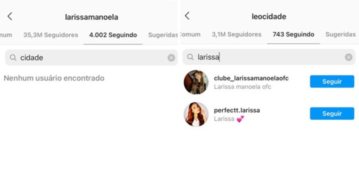 Larissa Manoela e Leo Cidade deixaram de se seguir no Instagram (Foto: Reprodução)