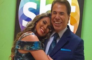 Lívia Andrade e Silvio Santos (Foto: Divulgação)