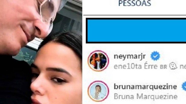 Pai de Bruna Marquezine começou a seguir Neymar (Foto: Reprodução)