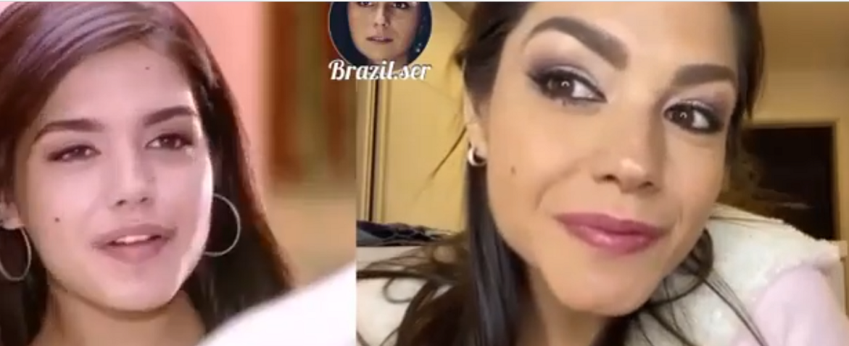 Thais Fersoza antes e depois (Foto: Reprodução) Globo