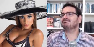 Anitta bateu boca com o jornalista Rodrigo Constantino, que chorou em live (Foto: Reprodução)