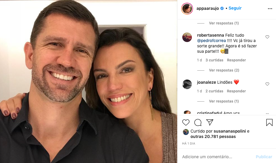 Ana Paula Araújo e o seu amor, Pedro Correa (Foto: Reprodução Instagram)